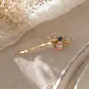 Anel de Cabelo de Miçanga Acrílica Flor Colorido Doce Menina Japonesa e Coreana Estilo Hyun Ya Corda de Cabeça Colorida Contrastante Doce Tendão de Borracha de Alta Elasticidade
