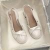 Zapatos Mary Jane Retro de Punta Redonda Franceses, Sandalias de Tacón Grueso, Zapatos de Tacón Alto Delgados 2025, Zapatos Pequeños de Cuero, Nuevo Nicho de Verano