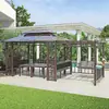 Pabellón pabellón exterior patio villa red social patio pequeño toldo de ocio techo de tienda cuarto de sol cabaña