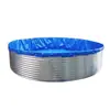 Lona de Chapa Galvanizada Estanque para Peces, Redondo, Gran Capacidad, Exterior, Ensamblado, Engrosado, Impermeable, Estanque de Cría de Alta Densidad, Tanque de Almacenamiento de Agua