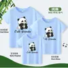 Camiseta Panda Manga Curta Algodão Nova Chegada Sogros Vestido de Verão Desenho Animado Fofo Estampado Casual Solta Meia Manga Camiseta Top