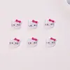 Decoraciones populares para uñas estilo caricatura japonesa con temática de gato KT, pequeños accesorios de resina, aretes DIY, pinzas para el cabello y accesorios para uñas, al por mayor