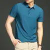 Camisa Polo Sin Costuras de Talla Grande para Hombre, Polo de Cuello Campana, Manga Corta de Negocios, Talla 8XL para Hombre, Comercio Exterior Transfronterizo, Logotipo Personalizado