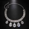 Collar de pedrería de oferta caliente de AliExpress Collar elegante de alta calidad con colgante de gota Accesorios Collar para mujer