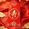 Novos envelopes vermelhos universais com estampagem em folha de ouro, adequados para casamentos, aniversários, celebrações, Ano Novo e como dinheiro da sorte para o início do ano; personalizável e disponível para atacado