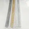 Anel de espiral de metal para encadernação em espiral de ferro para atacado 6,4-38mm anel de espiral metálico de bobina única para fichário