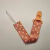 Cadena para chupete con diseño floral de doble cara, juguete para bebé, mordedor, cadena anticaída, cordón, correa anticaída, venta directa de fábrica.