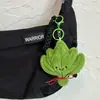 Pingente de Boneca Folha de Pomelo para Remover Azar Tendência Brinquedo de Pelúcia Folha Fofa Chaveiro Presente