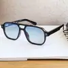 Gafas de sol polarizadas retro de doble puente con montura cuadrada grande estilo europeo y americano para hombre, gama alta, protección UV, adelgazantes, gafas de sol con montura de acetato para mujer
