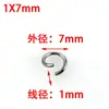 Anillos Abiertos de Cobre y Hierro y Acero Inoxidable 304, Anillos Sencillos Cerrados, Anillos de Conexión Abiertos, Accesorios para Joyería DIY