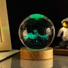 Día de San Valentín Vía Láctea Sistema Solar Nubes de Lluvia Astronautas Bola de Cristal Luminosa Luz Nocturna para Enviar Regalo de Cumpleaños a Novia a Mujeres