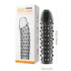 Funda de Cristal Jiyu, Funda Diente de Lobo, Juguetes Sexuales para Adultos para Parejas, Estimulador Portátil SM Masculino, Extendido, Engrosado, Agrandado