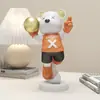 Ornamentos Urso Violento de Luxo Leve Criativos Decoração para Casa Quarto Sala de Estar Gabinete de TV Presente de Boas-vindas para Casa Nova de Alto Valor