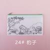 Estuche para Lápices Graffiti Cpce Doble Cara Tela No Tejida Rpet Estuche para Papelería Infantil Bolsa con Cremallera para Colorear Dibujos Animados Temporada de Regreso a Clases