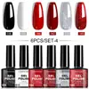 Set de Esmalte en Gel de 6 Colores Serie de Set de Esmalte en Gel de 6 Colores Gel de Fototerapia de Color Sólido Exclusivamente para Ventas Transfronterizas