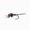 Isca White Egret WY1279 ninfa de cabeça de tungstênio, mosca artificial de anzol feita à mão