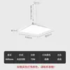 Lustre retrátil e ajustável Mahjong light, ultra-brilhante, para salas de xadrez e cartas, salas de mahjong, uso comercial, luminária quadrada preta