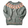 Amazon Europeo y Americano Nuevo Estilo Suéter para Mujer Más Vendido Cuello Redondo Bloque de Color Holgado Moda Jersey Suéter Tejido