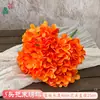 Simulação de Buquê de 5 Cabeças de Hortênsia Flores Artificiais Hortênsia Artificial Atacado Produtos Acabados para Decoração de Casamento e Paisagismo