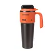 Taza para hielo de apertura rápida con un solo toque para coche, gran capacidad de 1000 ml, taza aislada de acero inoxidable con asa, taza de agua gigante