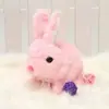 Juguete de Peluche Eléctrico Blanco de Conejo para Mascotas de Simulación Transfronterizo, Muñeca de Peluche Infantil que Puede Caminar y Llamar para Entrega