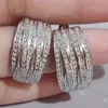 Pendientes Cao Shi de Diseño Metálico Estilo Frío para Mujer, Joyería de Zirconia con Microincrustaciones Elegantes de Nicho, Pendientes Populares de Moda