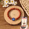 Pulsera Elegante de Amatista Estilo Chino con NFC para Mujer, Pulsera Elástica con Colgante de Mariposa Vintage de Piedra Natural, Tendencia en Joyería de Amistad