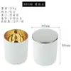 Taza de vidrio electrochapado para vela DIY hecha a mano casera recipiente para vela de aromaterapia de cera de soja Portavelas decoración taza vacía venta al por mayor