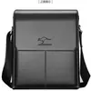 Textura de Cuero Genuino Bolso de Hombre Bolso de Hombro Bolso Cruzado con Solapa Maletín de Negocios Bolso Casual Hombres de Moda