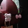 Nuevo Lindo Dibujo Animado Femenino Estampado de Leopardo Gatito Lazo Gancho para Coche Estante de Almacenamiento para Asiento Trasero Decoración de Coche