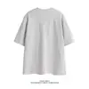 Camiseta de Manga Corta Desestructurada Estilo Americano Marca de Moda Simple para Hombre Moda Versátil Venta al por Mayor Transfronteriza Tallas Grandes Holgada