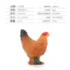 Mesa de areia de mesa infantil Modelo de animal mini fazenda vaca ovelha coelho cachorro frango pato ganso estático sólido enfeites