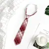 Jk Corbata Femenina Estilo Japonés Uniforme Estudiante Estilo Preppy Uniforme Escolar Corbata de Uniforme de Graduación Licenciatura Corbata Camisa Masculina Pajarita Borgoña