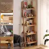 Estantería trapezoidal de madera maciza, estante de exhibición de almacenamiento para ventanal, estante de almacenamiento de pie, estantería integrada de pared, armario de almacenamiento, armario de esquina