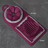 Rebanador de huevos multifuncional, rebanador manual de acero inoxidable para huevos encurtidos, herramienta para cortar huevos, separador de huevos encurtidos 2 en 1