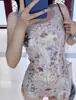 Biquíni de Peça Única Sexy Estilo Novo Europeu e Americano 2026 Comércio Exterior Estampado Costas Nuas Aliexpress Maiô de Corrida para Mulheres