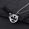 Tendencia explosiones Joker personalidad moda suéter cadena pareja accesorios nicho hombres collar mujer titanio acero joyería al por mayor