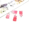 Accesorios de Oso de Resina Transparente de Colores Dulces Materiales para Pulsera Pendientes Collar Llavero Colgante Hechos a Mano DIY