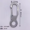 Em Estoque Chaveiro de Aço Inoxidável 304 Fivela de Cintura Masculina Chaveiro de Carro Fivela de Escalada ao Ar Livre Pingente Clipe para Garrafa de Água