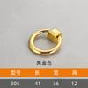 Puxador de Gaveta Anel Moderno Estilo Chinês e Europeu em Preto e Dourado, Puxador Simples de Furo Único para Mesa de Cabeceira