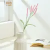Flor de Nudo Rojo Tejida a Mano Flor de Simulación Flor Tejida Flor Hecha a Mano DIY Flor de Tejer Flor de Hilo Terminada Ramo de Flores