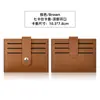 Portatarjetas spot transfronterizo ranuras para tarjetas de gran capacidad portatarjetas pequeño ranuras para múltiples tarjetas compacto para mujer funda de tarjeta de cuero pu portatarjetas al por mayor