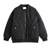 Chaqueta de Algodón Grueso Estilo Oldschool Piloto Americana de Moda para Hombre, Invierno Estilo Funcional Holgado Ambiente Algodón Abrigo