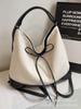 Bolso de lona coreano de gran capacidad para mujer, nuevo bolso de mano estilo universitario de moda 2024, bolso de hombro informal tipo cubo
