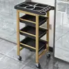 Carro de Peluquería para Permanente y Tintes Gabinete de Almacenamiento Carrito para Varillas de Peluquería Estante de Almacenamiento para Peluqueros Gabinete de Herramientas Barbería Peluquería