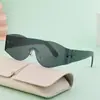 [Personalizado] Gafas de Sol de Una Pieza de Moda Europea y Americana para Hombres, Gafas de Sol con Protección Solar para Ciclismo al Aire Libre, Gafas de Sol