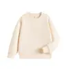 Sudadera de Manga Larga con Cuello Redondo para Niños con Impresión de Logo Personalizado y Bordado, Adecuada para Uniformes de Clase y Eventos Deportivos de Estudiantes de Preescolar y Primaria