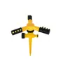 Aspersor Giratorio Automático Boquilla Riego para Viveros Giratorio 360 Grados Estaca de Tierra Serie de Tres Puntas Aspersor de Riego