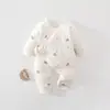 Ropa sin costuras estilo monje para recién nacidos, mameluco de primavera y otoño para bebé, mameluco de mariposa para recién nacidos, mameluco de mariposa de algodón puro para bebé de otoño e invierno