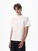 Camiseta de manga corta de algodón espacial con amoníaco líquido estilo americano para hombre, diseño de nicho, corte limpio, holgada, hombro normal, top de moda